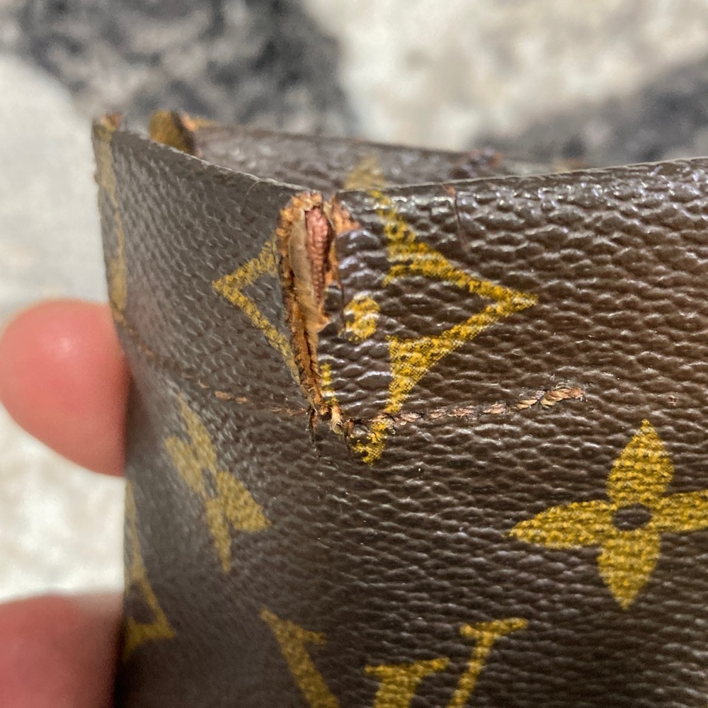 Vintage Louis Vuitton Monogram Brown and Gold eyeglasses Pouch - Picture 5 of 5